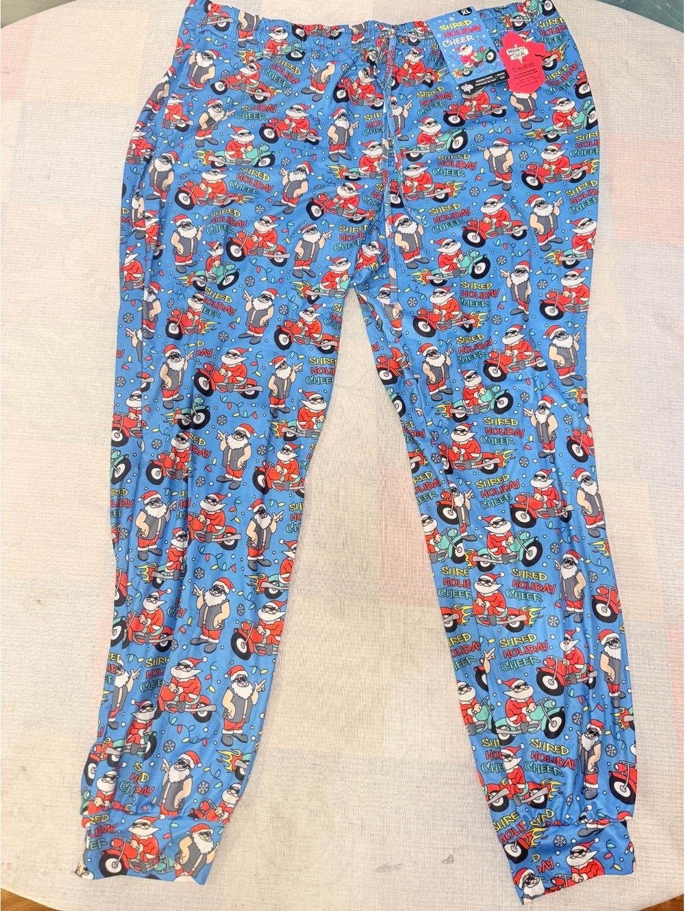 Main + Local Shrek Holiday Cheer blue pajama pants XL